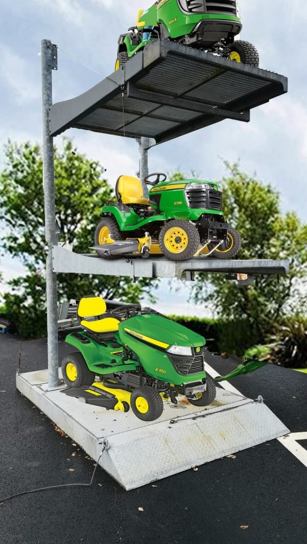 Tondeuse autoportée Autres Support porte-tondeuse autoportée 3 plateaux en acier galvanisé